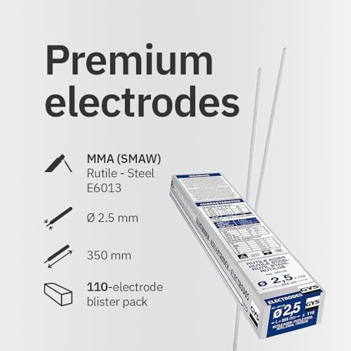 GYS Welding Electrodes 085138 2.5mm Silver