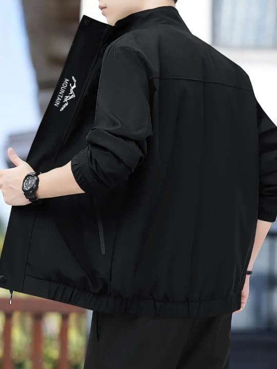 Image of Celary Men's Bomber Jacket | Lightweight Casual Zip-Up Jacket | Stylish Slim Fit Outerwear for All Seasons