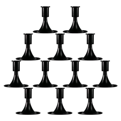 Losyslnt Black Candlestick Holders, Decorative Taper Candle Holders for Home Decor, Table Centerpiece, Wedding Reception, Candle Stick Holder (12)