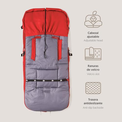 Chancelière bébé poussette Interbaby lavable pour hiver rigoureux