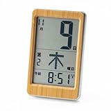 ADESSO(アデッソ) デジタル 日めくりカレンダー 時計 電波時計 天然竹 竹製 和風 和室 自動 デジタルカレンダー 大画面 電波 縦型 認知症 高齢 壁掛け カレンダー 掛ける 置き型 置き掛け兼用 日付表示 おしゃれ