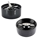 Cross and Flat Shaver Blades Replacement Part For Mb1001 Magic Bullet Blender Food Processor