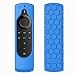 Produktbild CASEBOT Hülle für Fire TV Cube/Fire TV Stick 4K/ 4K Ultra HD mit der neuen Alexa-Sprachfernbedienung mit Tasten für An/Aus und Lautstärke - Leichte rutschfeste Stoßfeste Silikon Schutzhülle, Blau