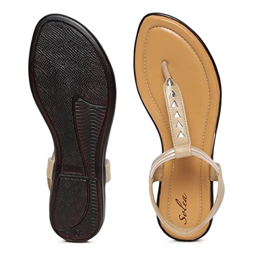Image of Paragon K6009L Women's Sandals | Stylish Slip on Flats with Cushioned Soles | Trendy Lightweight Durable & Comfortable Fashion Slippers for Outdoor Use