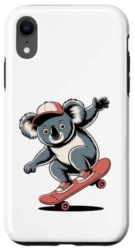 �X�P�[�g�{�[�h�ɏ�����R�A��Skating Koala Skateboard �X�}�z�P�[�X iPhone XR �p