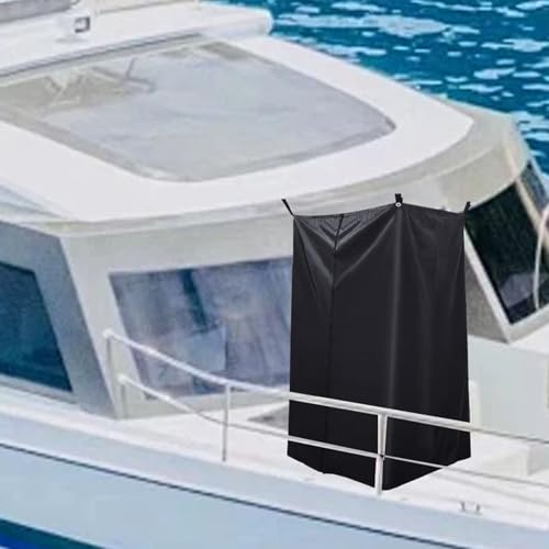 Asixxsix Boat Privacy Curtain, Heavy Duty Sun Proof Oxford Cloth Hanging Changing Room with Storage Bag, Water Proof Pontoon Tent, for Pontoon Boats Yachts Outdoor Camping Beach