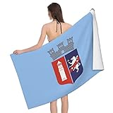 FJQWKLF Badetücher mit Flagge von Tirana, 81,3 x 132,1 cm, weich, sehr saugfähig, schnelltrocknend, für Fitnessstudio, Spa, Badezimmer, Pool