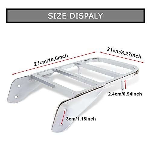 Psler Motorcycle Backrest Sissy Bar Luggage Rack For V-Star 400 650 1100 Dragstar 400 650 Xvs 1100 #TOP3