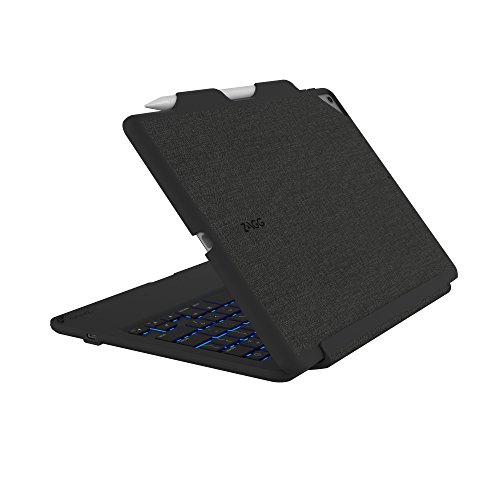 Zagg Slim Book Ultrathin Case, Hinged With Detachable Bluetooth Keyboard For 5Th Gen 2017 Apple Ipad Pro 10.5" And 2019 Ipad Pro 10.5" - Black #TOP2