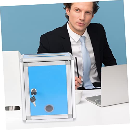 Zerodeko 2Pcs Mailbox Wall-Mounted Suggestion Box Suggestion Box With Lock Wall Mount Mailboxes Wall Mount Mailboxes For Outside Door Mounted Mailbox Wall Mount Lockable Mailbox Letter Case #TOP7