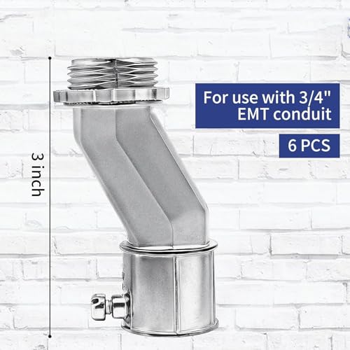 Conductos eléctricos conectores de aleación de zinc con tornillo de conducto a largo plazo 5