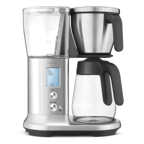Breville The Precision Brewer Glass Coffee Maker with Glass Carafe, Brushed Stainless Steel,...