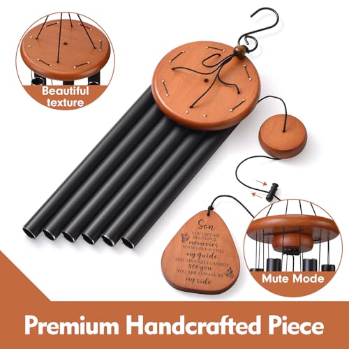 Image of AMBOBE Memorial Sympathy Gifts for Loss of Son, 32 inch Memorial Wind Chimes for Loss of Son Sympathy Gifts, Remembrance /Bereavement Gifts for Loss of Son, Windchimes in Memory of Son