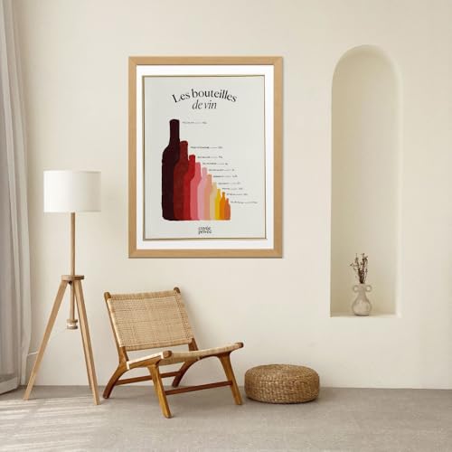 Affiche bouteilles de vin : le cadeau pour amateurs de vin idéal et original - 5