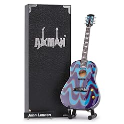 Axman John Lennon Réplique de guitare miniature – Cadeaux musicaux – Ornement fait à la main – Échelle 1/4 - Les Beatles, Paul McCartney, John Lennon, RIngo Starr, George Harrison