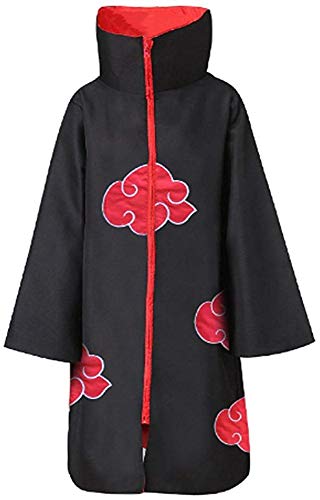 Fantasia Naruto Cosplay Akatsuki com faixa de cabeça e brinquedo de plástico para cosplay, 4 peças d