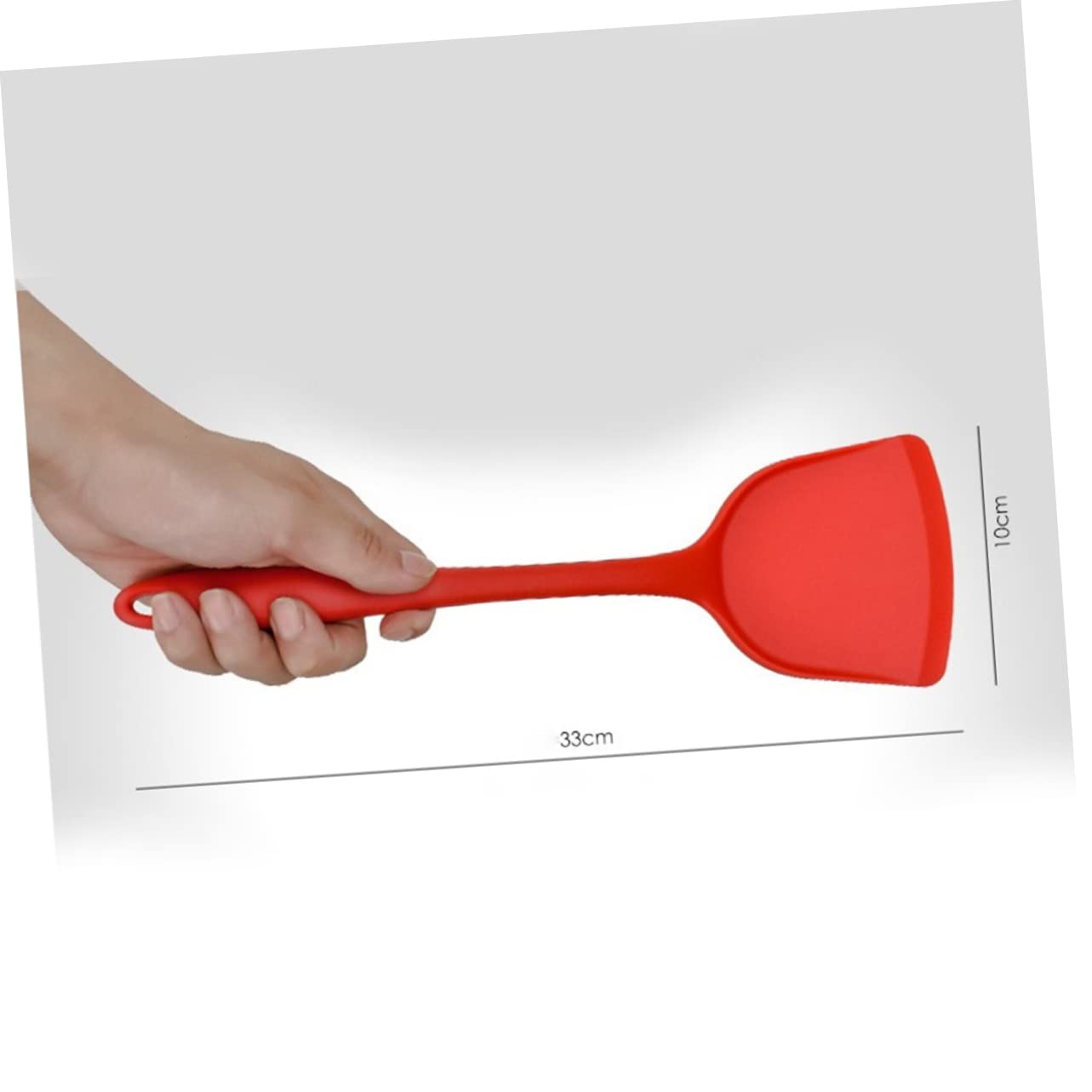 Cabilock Nonstick Silicone Spatula Turner Flexible Turners Heat Resistant for Woks and Stir Fry Pans