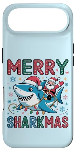 Merry Sharkmas AO[Z[^[ T^ CfBO V[N Cgt X}zP[X iPhone Air p