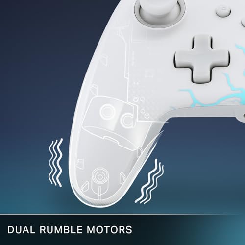 Image of PowerA Advantage Wired Controller for Xbox Series X|S - Arctic Ice, gamepad, hall effect thumbsticks, gaming controller, USB-C, Works with Xbox One, Officially Licensed
