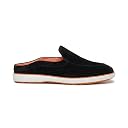 HAYES LONDON Riviera Black - Italian Suede Leather Backless Slip-On Mule Loafers for Men – Casual Summer-Walk Half Shoes, Riviera_Black_9 gallery image