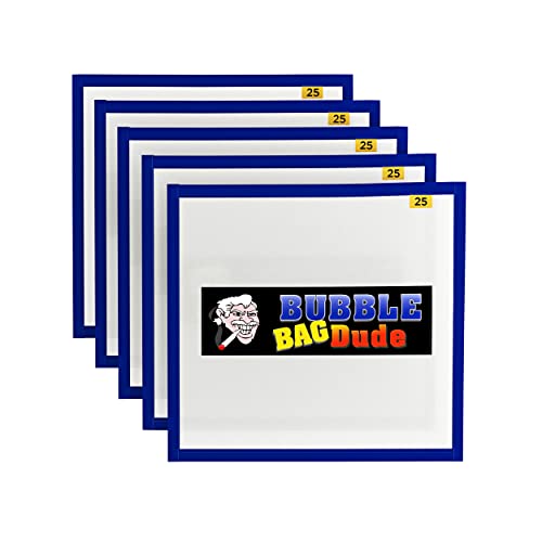 BUBBLEBAGDUDE Pressing Screen (5 Pack of 25 Micron) 10" x 10" Herbal Essence Hash Bubble Ice Bag & Herbal Extractions - Fast Drying Process