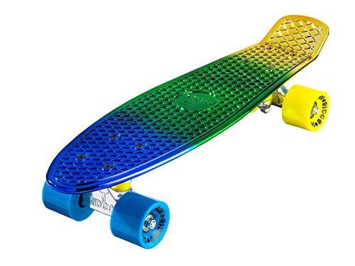 Skateboard Mini Cruiser Ridge 22" fabriqué au Royaume-Uni - Modèle Complet Neochrome 55cm
