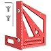 3D Multi-Angle Measuring Ruler, Aluminum Alloy Imperial Woodworking Square Ruler, Precise 22.5Â°- 90Â° Drawing Liner Scriber, with Wrench, for Engineers, Carpenters, and Craftsmen