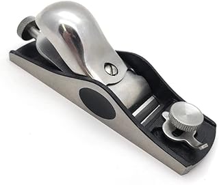 Taytools 777060, #9-1/2 Low Angle Block Plane Stainless Steel Knuckle Cap and Adjustment Screws, Adjustable Mouth