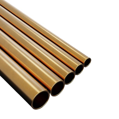 Brass Tube, Good for Machinery Equipment DIY Decorative Frame - Round Metal Tubing, 0.2mm Wall T x 500mm L (2mm)