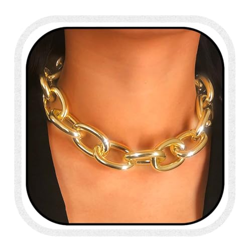CLOACE Boho Choker Necklace Gold Cuban Link Necklaces Chain Fashion Jewelry for Women and Girls