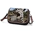 RLDOBOFE Funny Zebra Crossbody Bags for Women Vegan Leather Handbags with Adjustable Strap Trendy Medium Shoulder Bag Lightweight Travel Saddle Bag Little Purse Wallet