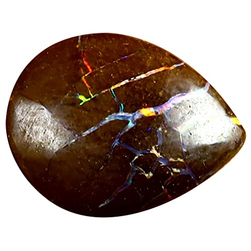 Opale rocheuse Koroit précieuse de 3.36 ct, cabochon haut de gamme pour haute joaillerie