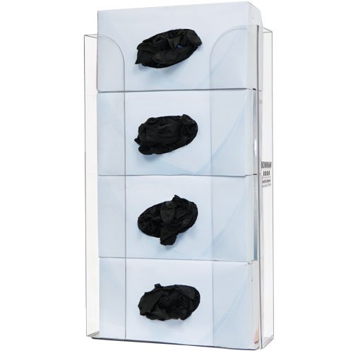 BOWMAN - Glove Box Dispenser - Quad 11.20"W x 19.10"H x 3.70"D (4 Pack)