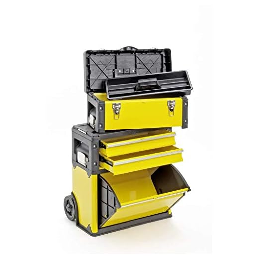 Werkzeugtrolley, 2-fach 1k.2.1 gelb