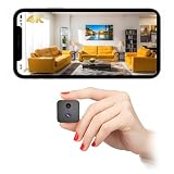Bextgoo 4K Mini Telecamera Spia, Basso Consumo e Lunga Durata 50 Giorni