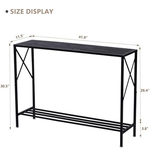 Wimarsbon ZHS-2000120 Sofa Tables, 41.9 Inch Entryway Table With Metal Frame thumb #2