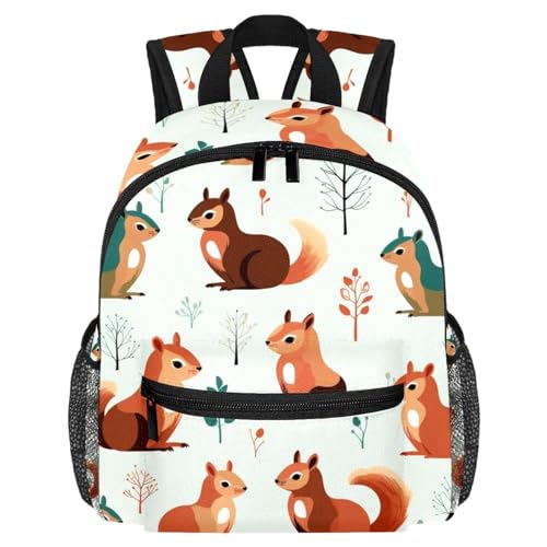 Sac à dos écureuil vert et marron le compagnon mignon des petits garçons et filles