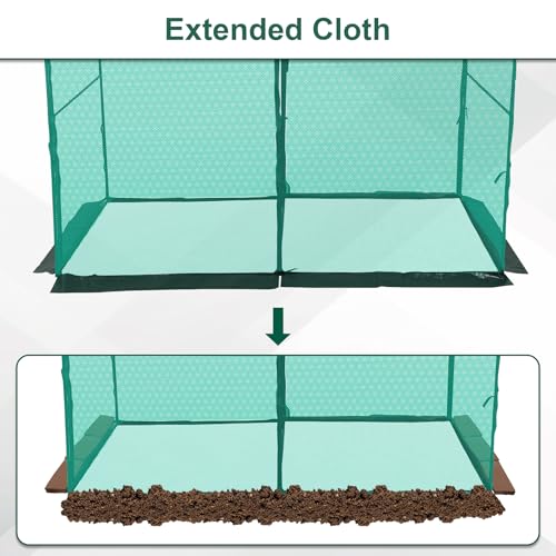 Toriexon Crop Cage Plant Protection Tent 6.5 x 10 x 6.5 Feet, Easy to Install Protection Garden Cages, Crop Cages with Storage Bag Suitable for Garden Patio Lawn by Toriexon - Image 8