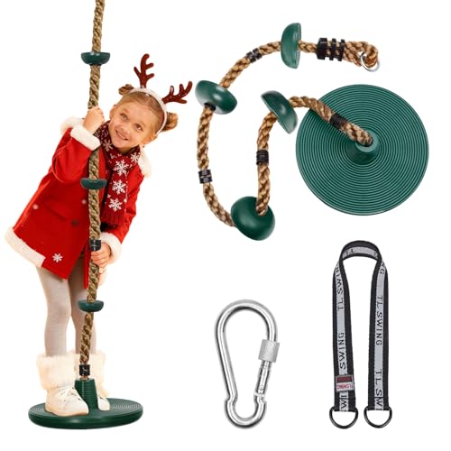 DECORLIFE Tree Swing for Kids, Adjustable Rope Swing...