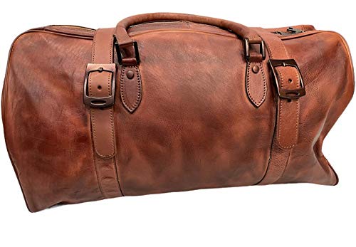 Sac de voyage pour homme en cuir idéal pour un week-end prolongé en ville