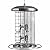 wilko Wild Bird 3-in-1 Premium Metal Seed Nut Fat Ball Feeder, Weather-resistant, Easy to Fill and Clean, Holds up to 6 Fat Balls