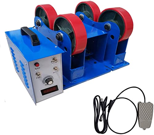 INTSUPERMAI Pipe Tank Welding Linkage Roller Rotary Welding Rolls Positioner 2200 LB Loading Capacity for 50-600mm Diameter Welding Equipment Support