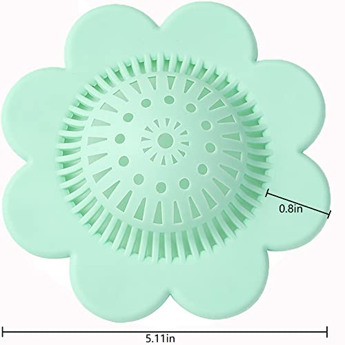 Drain Hair Catcher Silicone Hair Stopper Bathtub Strainer Covers Shower Drain Protectors With Suction Cups For Bathroom Kitchen 4 Pack #TOP1