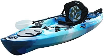 Kajikia 11 Foot-9 Inch Sit-On-Top Recreational Single Person Fishing Kayak with Padded Seat&Aluminum Paddle