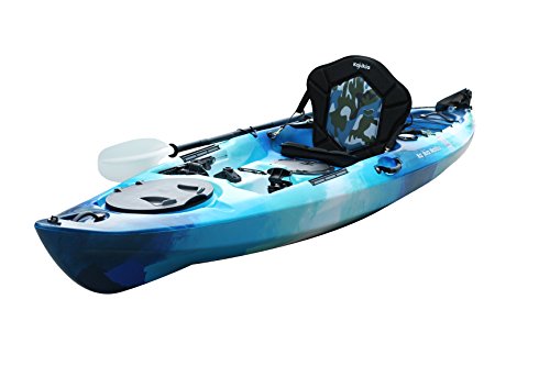 Kajikia 11 Foot-9 Inch Sit-On-Top Recreational Single Person Fishing Kayak With Padded Seat&Aluminum Paddle #TOP11