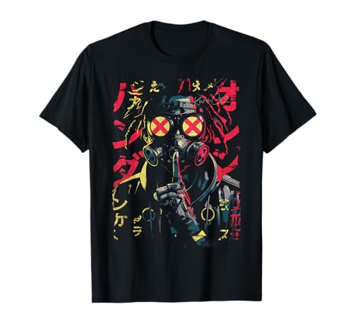 Japanese Streetwear Afro Cyberpunk Y2K Techwear Manga Anime T-Shirt