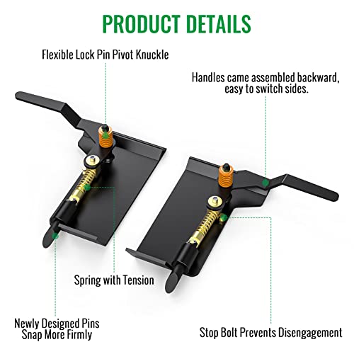 Rbhauto Universal Skid Steer Quick Attach Conversion Attach Adapter, Skid Steer Quick Attachment Plate Bobtach Latch Box Plate Weld On Qtk, 1 Pair Skid Steer Quick Tach Attach Conversion Adapter #TOP2
