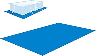 Tapis De Sol pour Piscine, Hors Terre Tapis De Protection Bâche De Sol Rectangulaire,Bleu Pliable Imperméable, Protecteur De Sol Piscine pour Rectangulaire Piscines,2x3 M