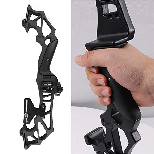 Toparchery Archery Takedown Recurve Bow Hunting Long Bow Set Alloy Riser - Right Hand Black - Draw Weight 30Lbs 40Lbs - With Arrow Sight, Arrow Brush (Black, 40Lbs) #TOP1