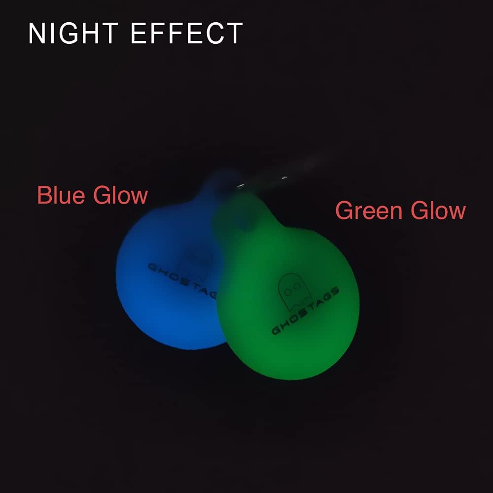 ghostags glow in the dark airtag case green glow